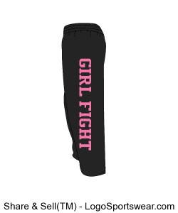 Adult Girl Fight "Pretty in Pink" sweats Design Zoom